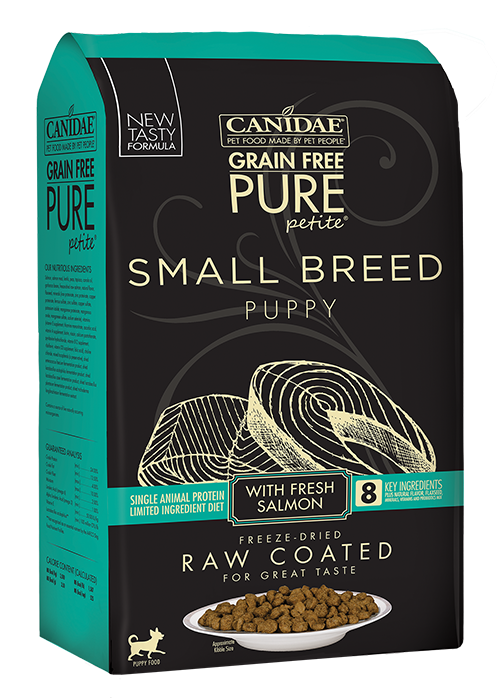 Canidae PURE Petite Small Breed Puppy Salmon Recipe Raw Coated Dry Dog Food