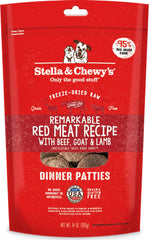 Stella & Chewy's Remarkable Raw Red Meat Recipe Freeze Dried Dinner Patties Dog Food