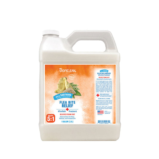Tropiclean® Natural Flea & Tick Bite Relief After Bath Treatment for Dog 1 Gal