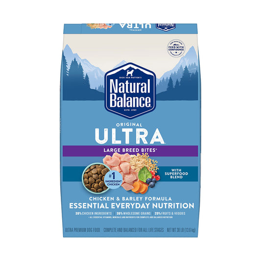 Natural Balance® Original Ulta Large Breed Bites Chicken & Barley All Life Stages Dry Dog Food 30 Lbs