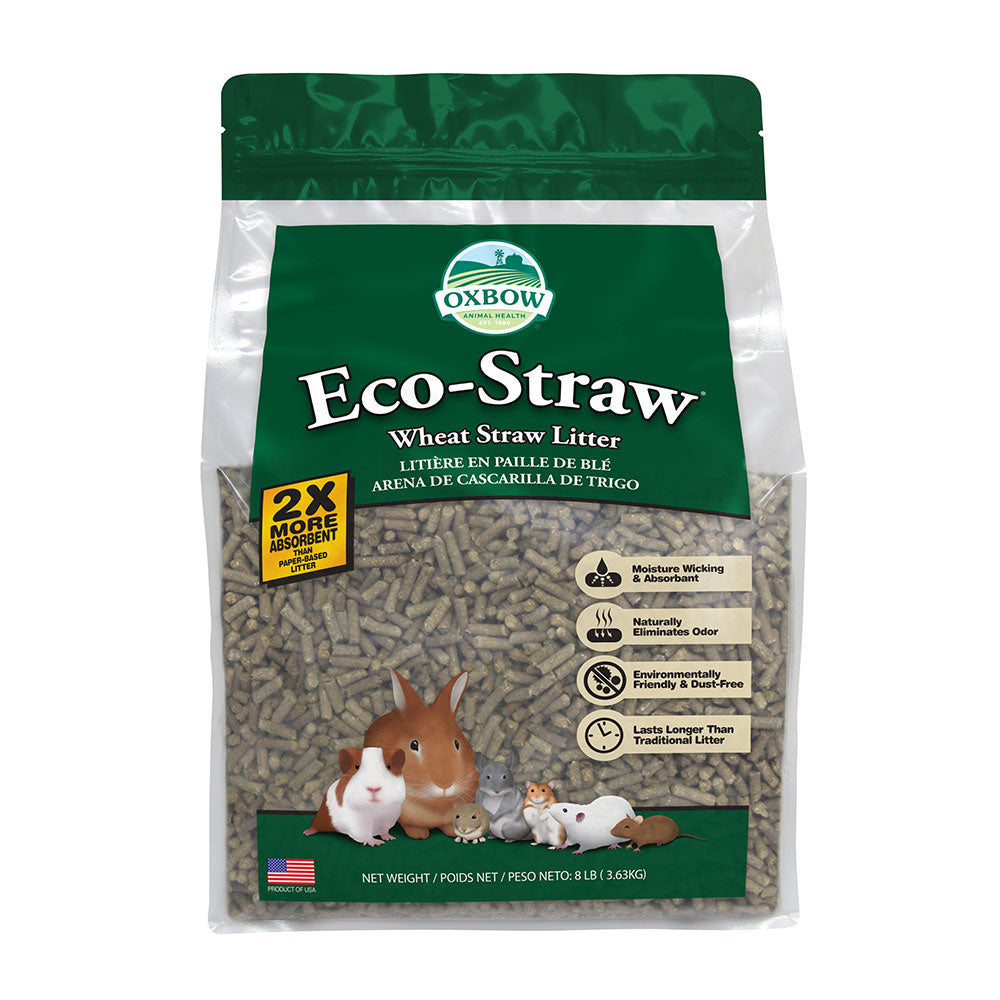 Oxbow Animal Health™ Eco-Straw Pelleted Wheat Straw Litter 8 Lbs