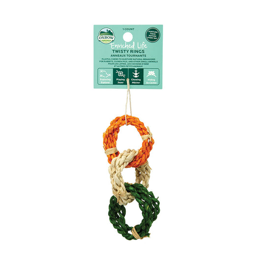 Oxbow Animal Health® Enriched Life Twisty Rings for Small Animal