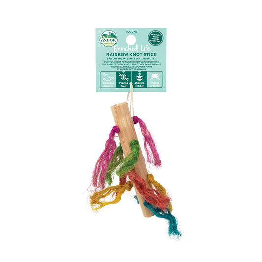 Oxbow Animal Health® Enriched Life Rainbow Knot Stick for Small Animal