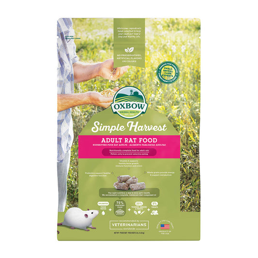 Oxbow Animal Health® Simple Harvest Adult Rat Food 3 Lbs