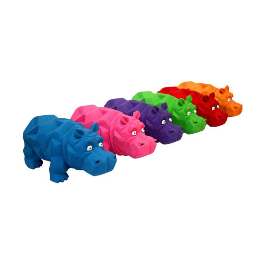 Multipet Origami Pals® Hippos Dog Toys Assorted Color 8 Inch