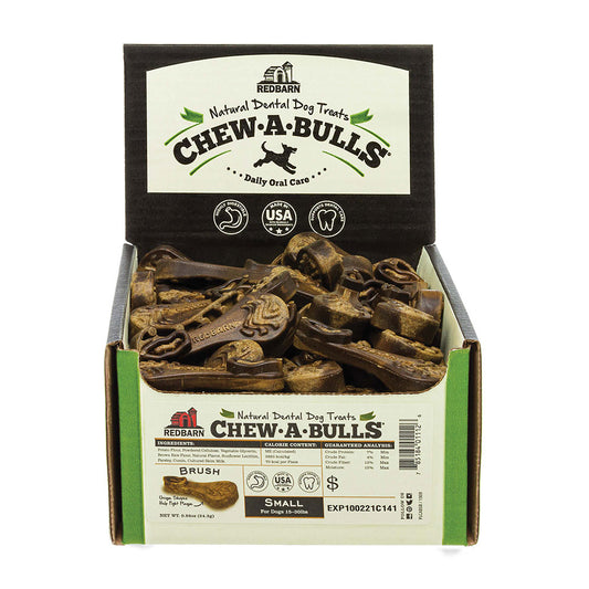 Redbarn® Chews-A-Bulls® Brush Dog Treats Small