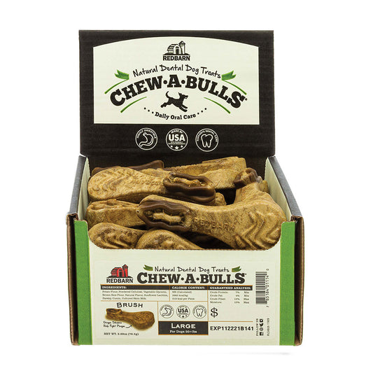 Redbarn® Chews-A-Bulls® Brush Dog Treats Large