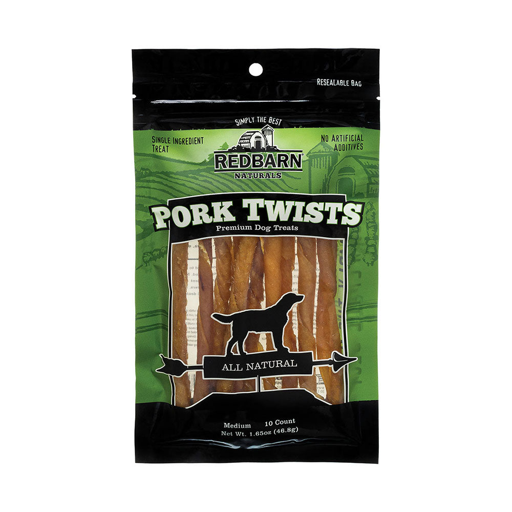 Redbarn® Pork Skin Twist Premium Dog Chews 10 Pack