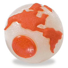 Outward Hound® Orbee-Tuff Planet Ball Dog Toys Glow Orange Color Large