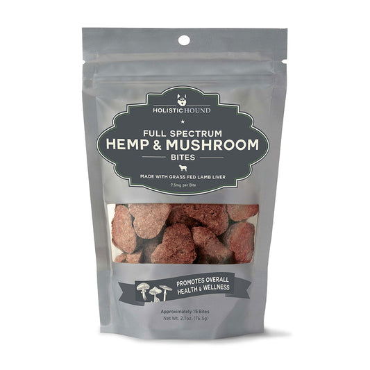 Holistic Hound® Lamb PCR Hemp & Mushroom Bite 7.5mg Cat & Dog Treats 15 Count