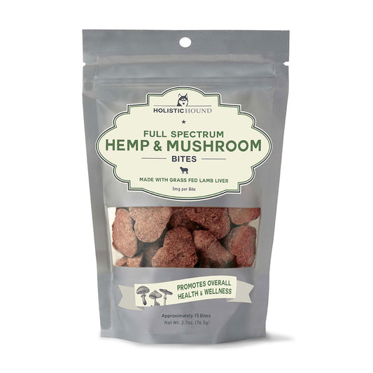 Holistic Hound® Lamb PCR Hemp & Mushroom Bite 3mg Cat & Dog Treats 15 Count