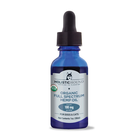 Holistic Hound® PCR Hemp Oil 100mg for Cat & Dog 1 Oz